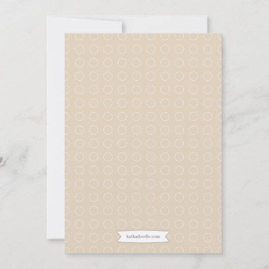 ベビーフクロウガール&ボーイツインベビーシャワー招待状 招待状 (裏面)