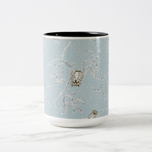 ベビーフクロウズオンウィンタースノーウィーズ ツートーンマグカップ (中央)