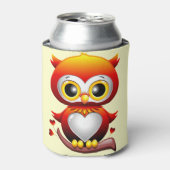 ベビーフクロウラブハート漫画 缶クーラー (缶正面)