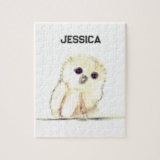 ベビーフクロウ小鳥獣ウッドランド林 ジグソーパズル (縦)