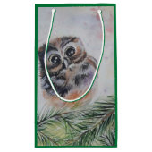 ベビーフクロウ抱き枕 スモールペーパーバッグ (裏面)