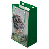 ベビーフクロウ抱き枕 スモールペーパーバッグ (裏面アングル)