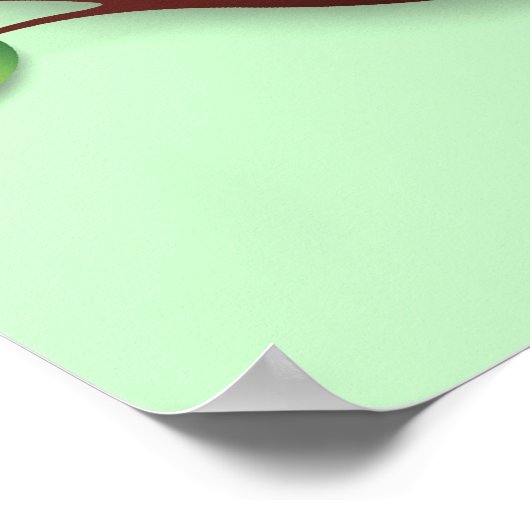 ベビーフクロウ紙クラフトデザインポスター ポスター (角)