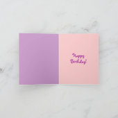 ベビーフクロウ誕生日カード カード (内部)