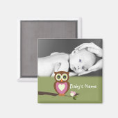 ベビーフクロウ/写真 マグネット (正面/裏面)