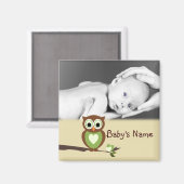 ベビーフクロウ/写真 マグネット (正面/裏面)