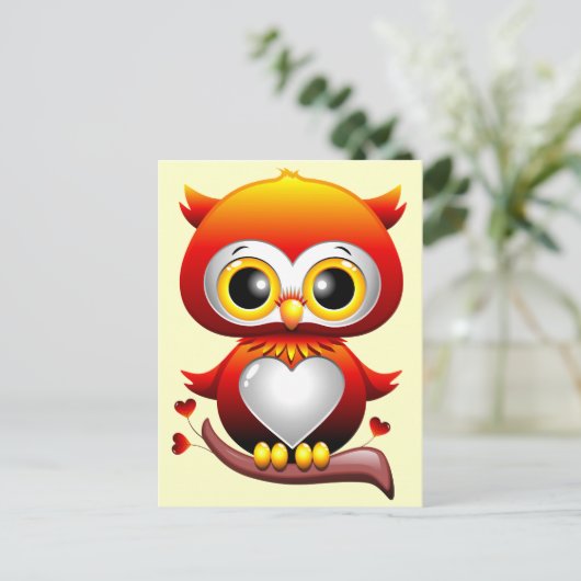 ベビーフクロラブハート漫画はがき ポストカード (スタンド正面)