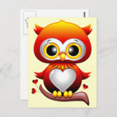 ベビーフクロラブハート漫画はがき ポストカード (正面/裏面)