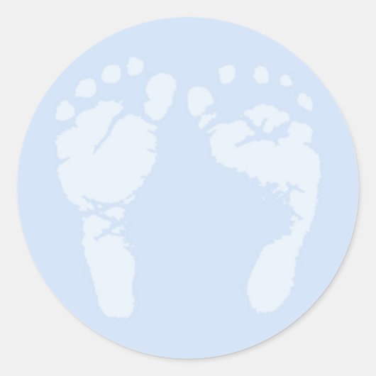 ベビーフットのシール ラウンドシール (正面)