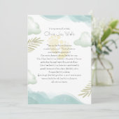 ベビーフットプリント記念カード 案内状 (スタンド正面)