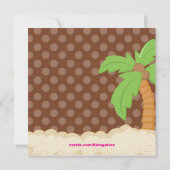 ベビーフラガールベビーシャワー招待状 招待状 (裏面)