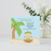 ベビーフラボーイファースト誕生日招待状 招待状 (スタンド正面)