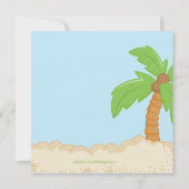 ベビーフラボーイファースト誕生日招待状 招待状 (裏面)