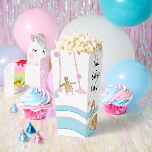 ベビーフラミンゴとママ赤ちゃんシャワー フェイバーボックス (パーティー)