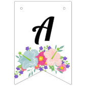 ベビーフラミンゴハッピーバースデー バンティングフラッグ (第3の旗)