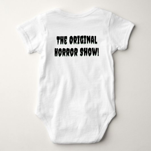 ベビーフランケンシュタイン ベビーボディスーツ (裏面)