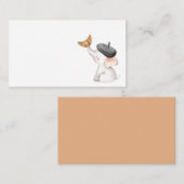 ベビーフランスの男女兼用シャワー座席表 エンクロージャーカード (正面/裏面)