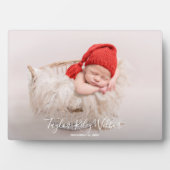 ベビーフレームレスフォトテーブルトップイーゼルバック フォトプラーク (正面)