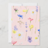 ベビーフロア 花の招待状 スペイン語招待状 招待状 (裏面)