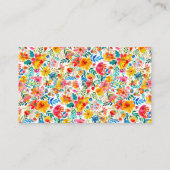 ベビーフローラフィエスタベビーシャワー用の本 エンクロージャーカード (裏面)