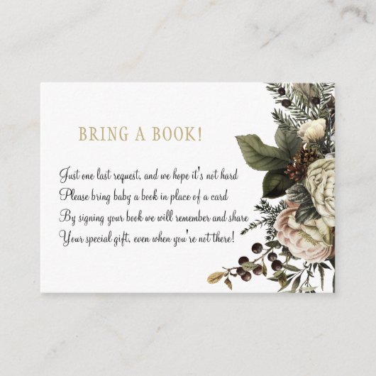 ベビーフローラ用の本は本の挿入カードをもたらす エンクロージャーカード (正面)