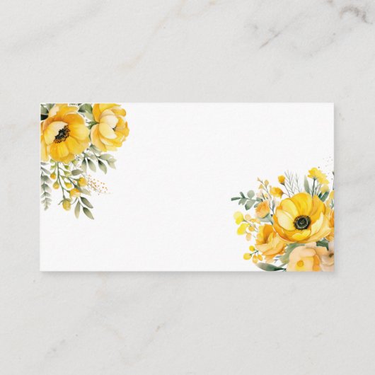 ベビーフローラ茶パーティー赤ちゃんシャワー用の本 エンクロージャーカード (裏面)