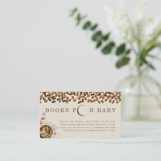 ベビーフローラ赤ちゃんシャワー用の本 エンクロージャーカード (スタンド正面)