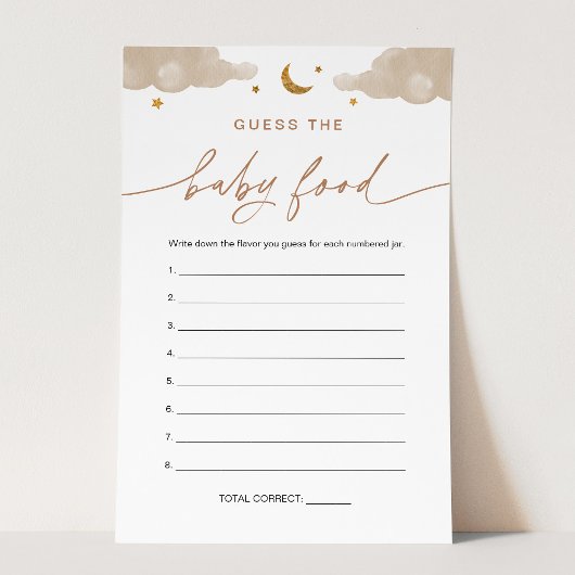 ベビーフードゲームカードトゥインクルリトルスター