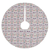 ベビーフール淡い色のの背景パターン ブラッシュドポリエステルツリースカート (正面)