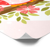 ベビーフール – ツインガールズピンク&パープルシャワーバナー ポスター (角)