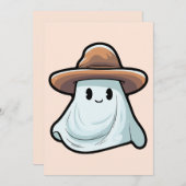 ベビーブカウボーイ幽霊ハロウィンコレクション 招待状 (正面/裏面)