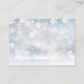 ベビーブックリクエスト冬の赤ちゃんシャワー用の本 エンクロージャーカード (裏面)