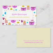 ベビーブティック男女兼用サイトの宣伝 名刺 (正面/裏面)