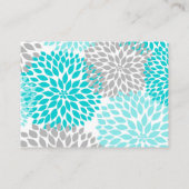 ベビーブライダルシャワーターコイズム用カードの挿入 エンクロージャーカード (裏面)