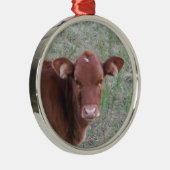 ベビーブラウンカウズ顔 メタルオーナメント (右)