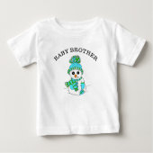 ベビーブラザー雪だるまかわいいお洒落クリスマス ベビーTシャツ (正面)
