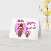 ベビーブラザー「ベビーブラザーを愛」 カード (黄色い花)