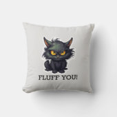 ベビーブラックキャットデザイン-装飾用クッション16インチx 16インチ クッション (正面)