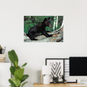 ベビーブラックベア ポスター (ホームオフィス)