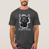 ベビーブラック猫デザイン – 基本ダークTシャツ Tシャツ (正面)