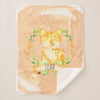 ベビーブランケットキツネフローラシェルパ シェルパブランケット