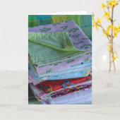 ベビーブランケット カード (黄色い花)