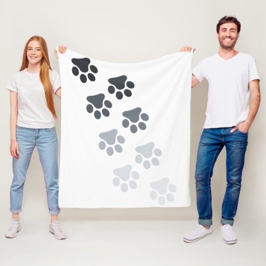 ベビーブランケット-足プリント フリースブランケット (インサイチュ)