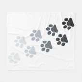 ベビーブランケット-足プリント フリースブランケット (正面(横))