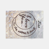 ベビーブランケットI愛月及び背部への フリースブランケット (正面(横))