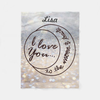 ベビーブランケットI愛月及び背部への フリースブランケット