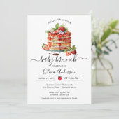 ベビーブランチシャワーパンケーキ 招待状 (スタンド正面)