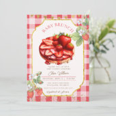 ベビーブランチストロベリーフルーツパンケーキ 招待状 (スタンド正面)