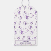 ベビーブリューウィッチカルドロンハロウィーンベイビーシャワー ギフトタグ (裏面)