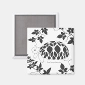 ベビーブルメススター葉トルトマグネット(bw) マグネット (正面/裏面)